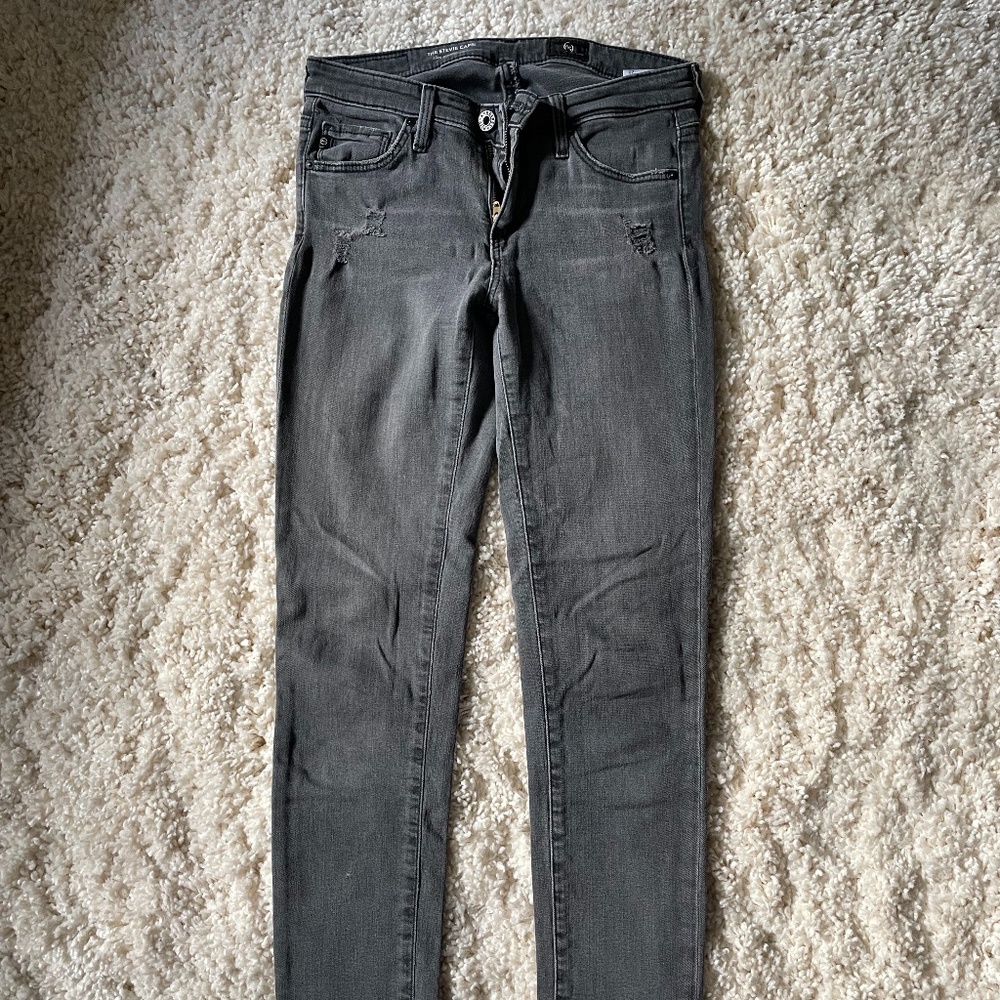 Anthro Gray Jeans